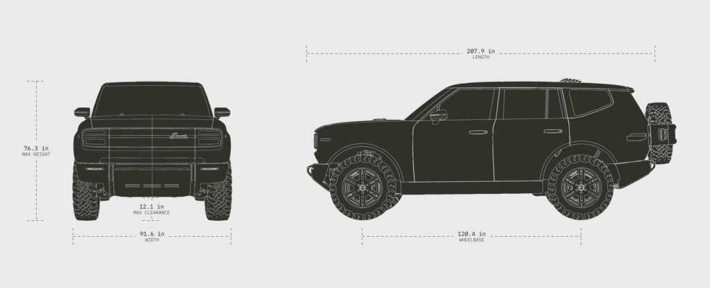 Rivian R1S vs. Rivian R2 vs. Scout Traveler: A Dimensional Comparison