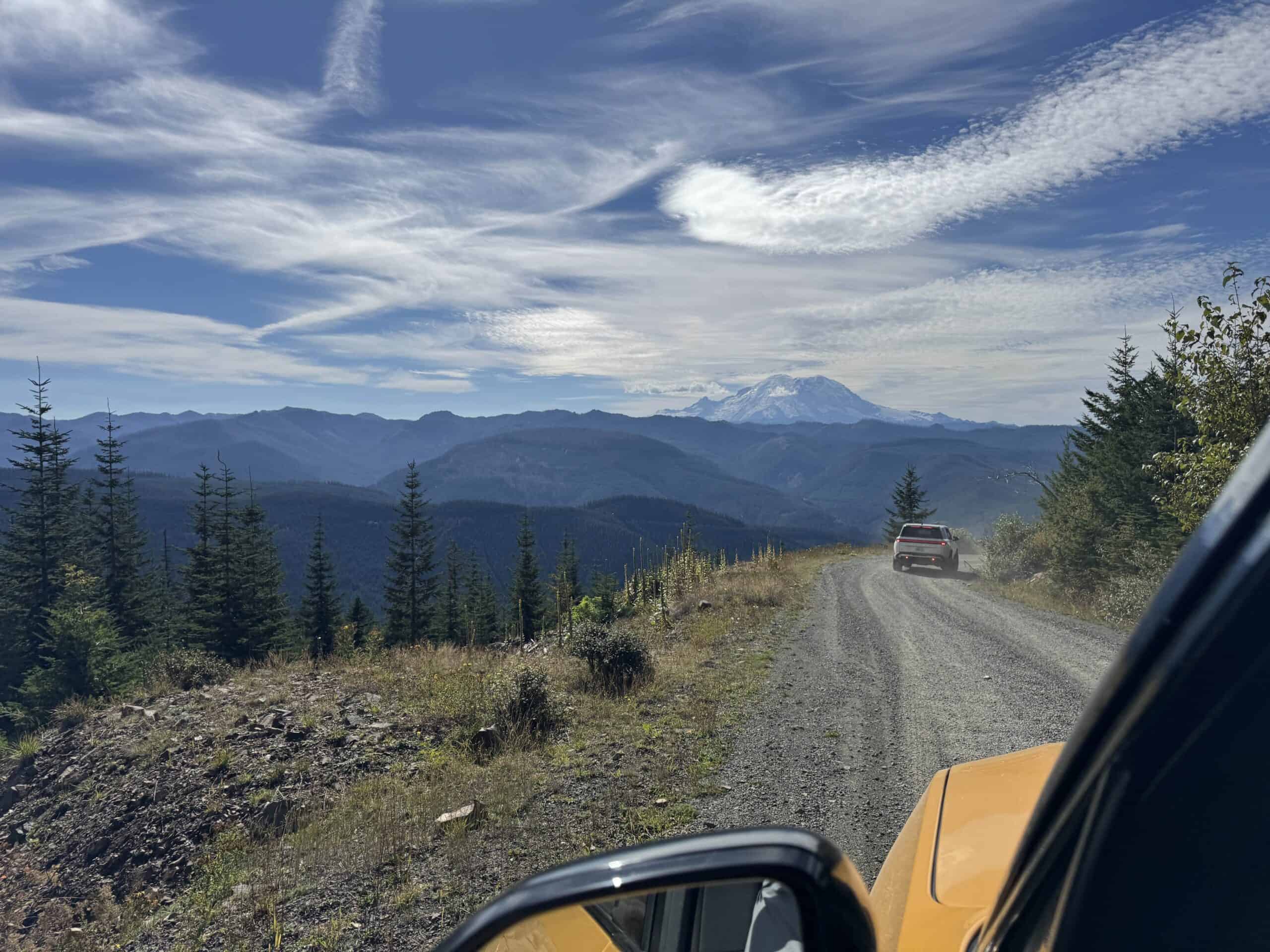 Rivian adventuring in Seattle