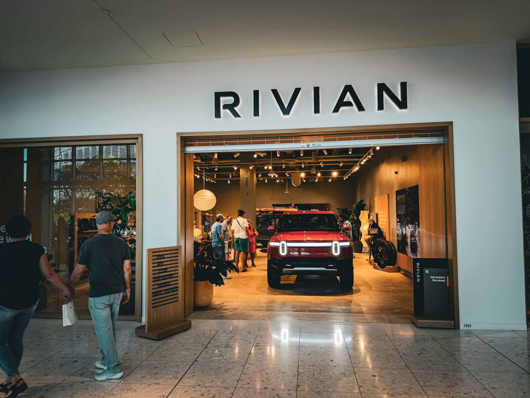 Rivian Space at the Aventura Mall in Miami, FL