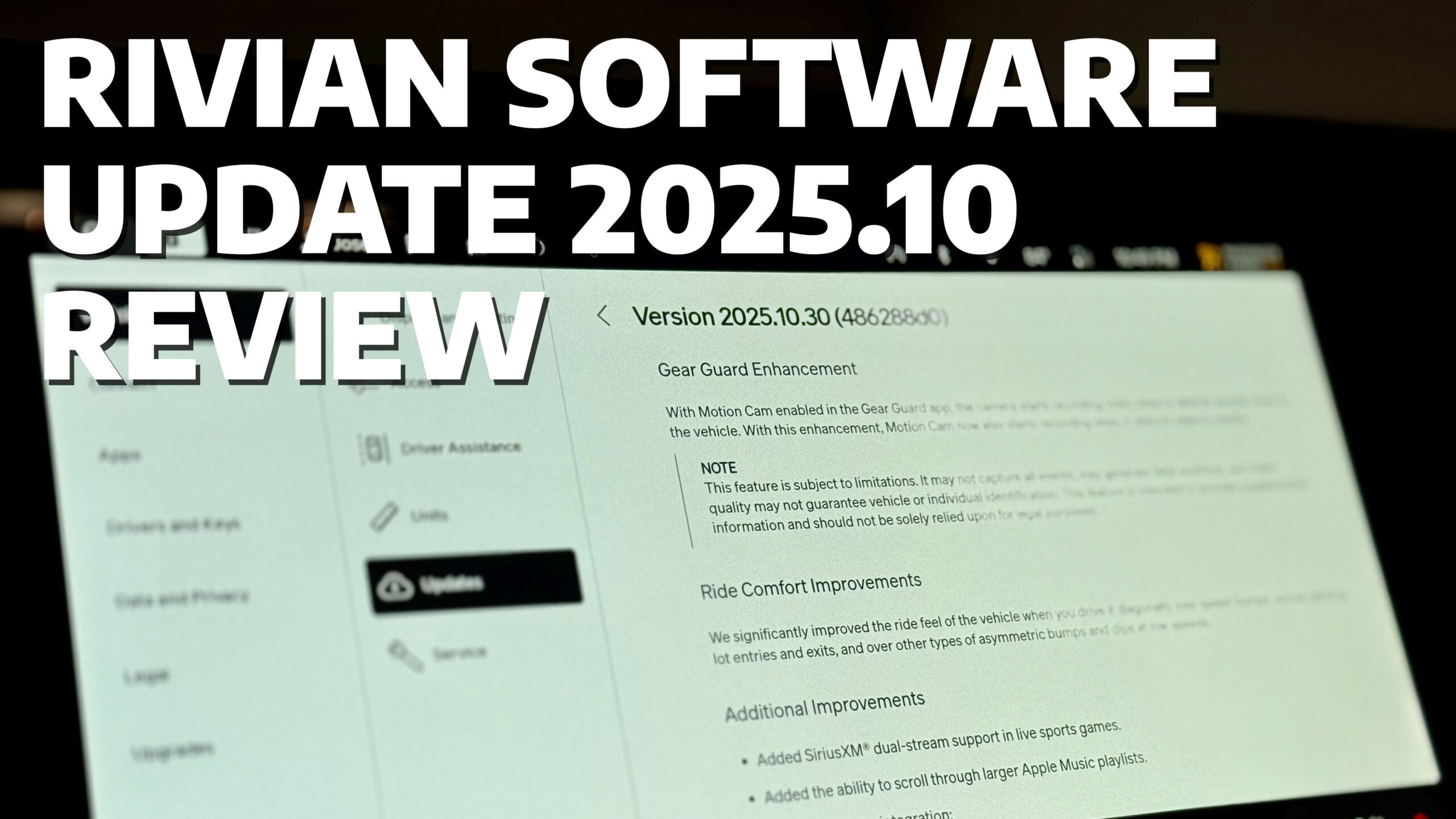 Rivian Software Update 2025.10 Review Thumbnail