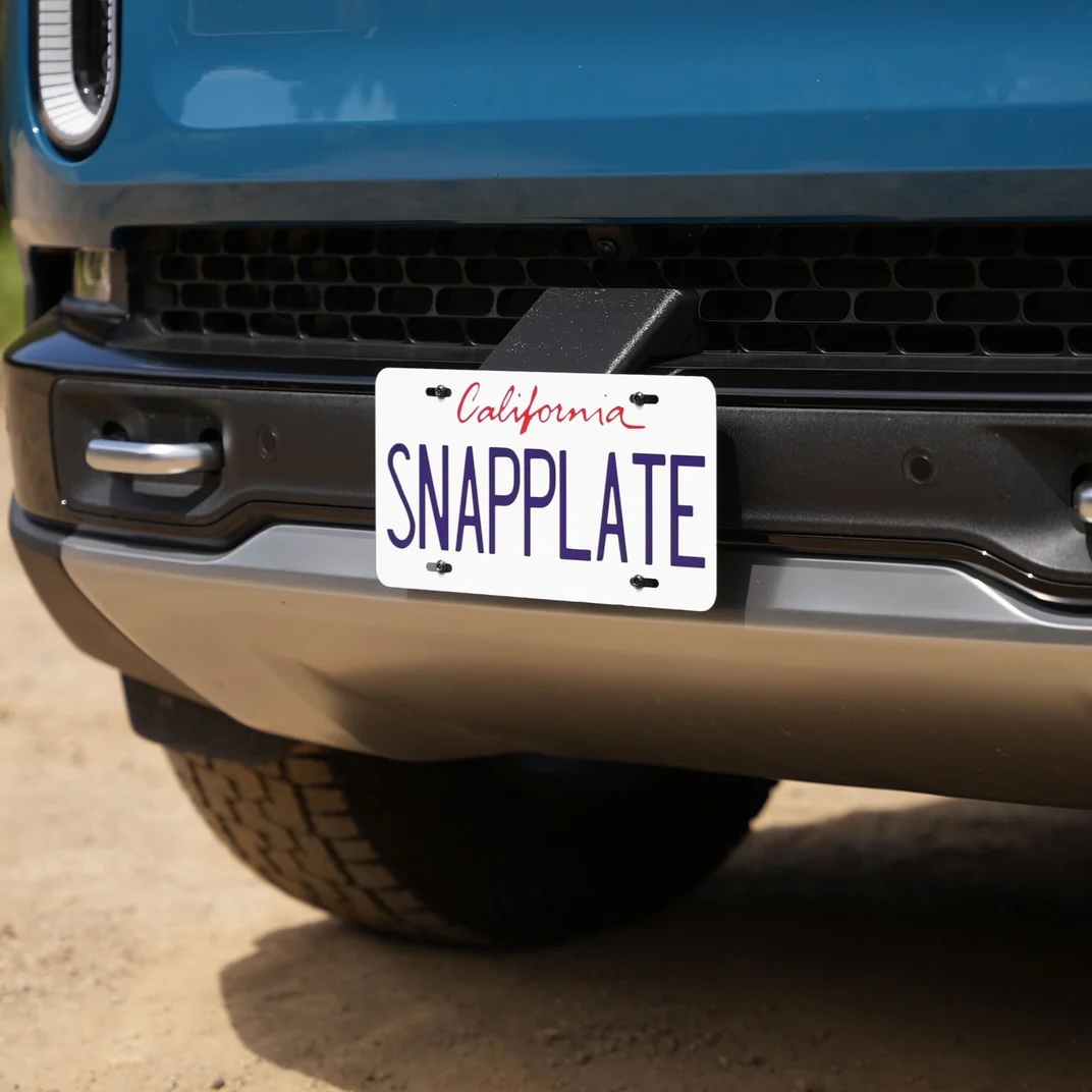 Rivian R1 SnapPlate Front License Plate Mount