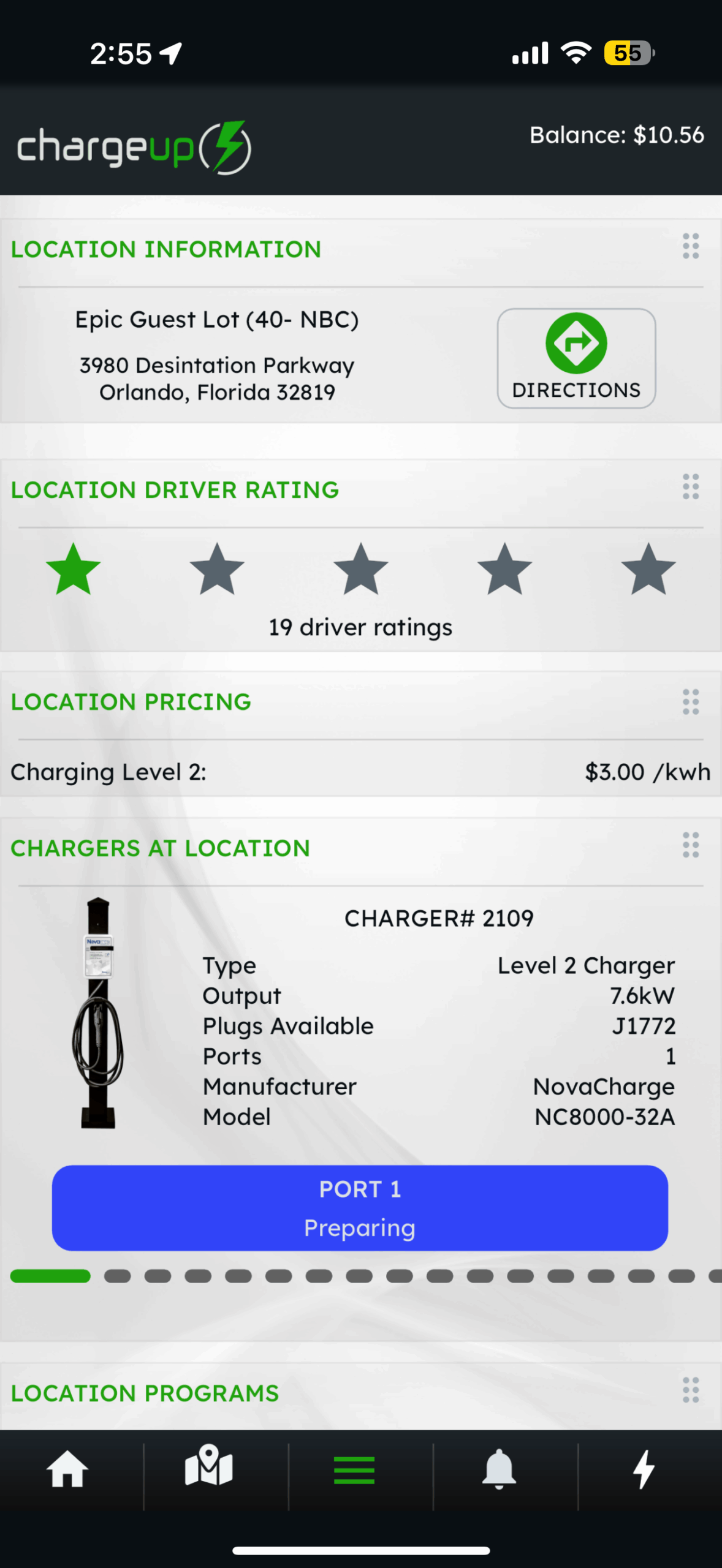 /kWh to Charge at Universal Epic Universe Theme Park?