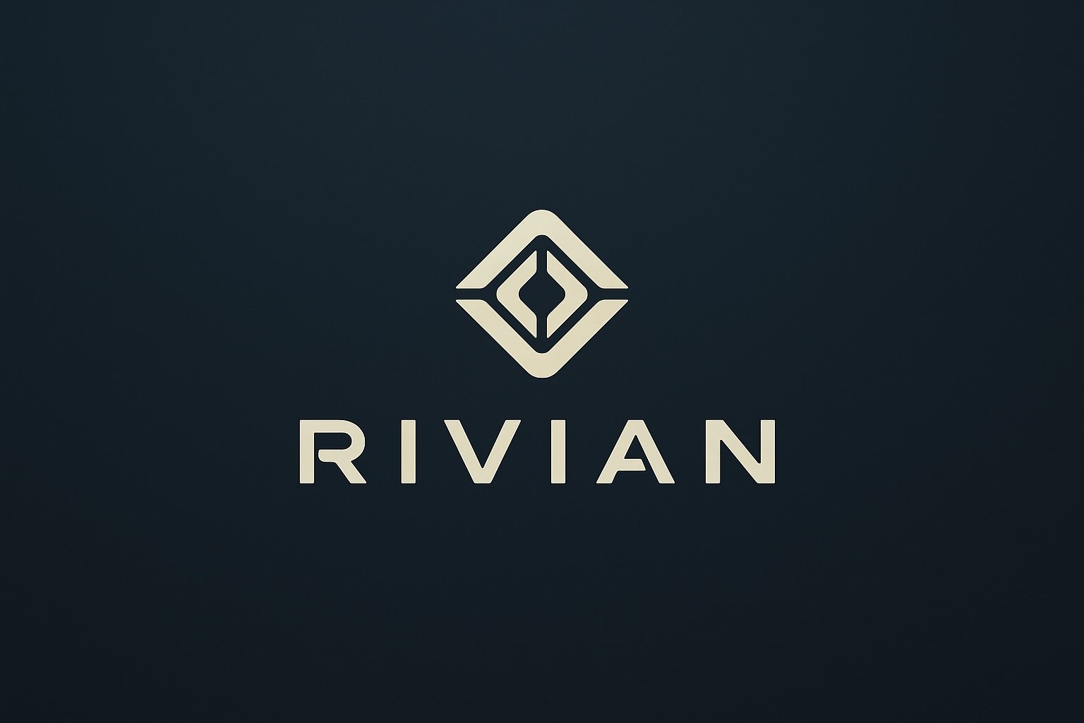 Rivian Logo with Dark Background