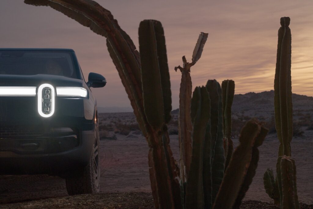 Rivian at Joshua Tree, California