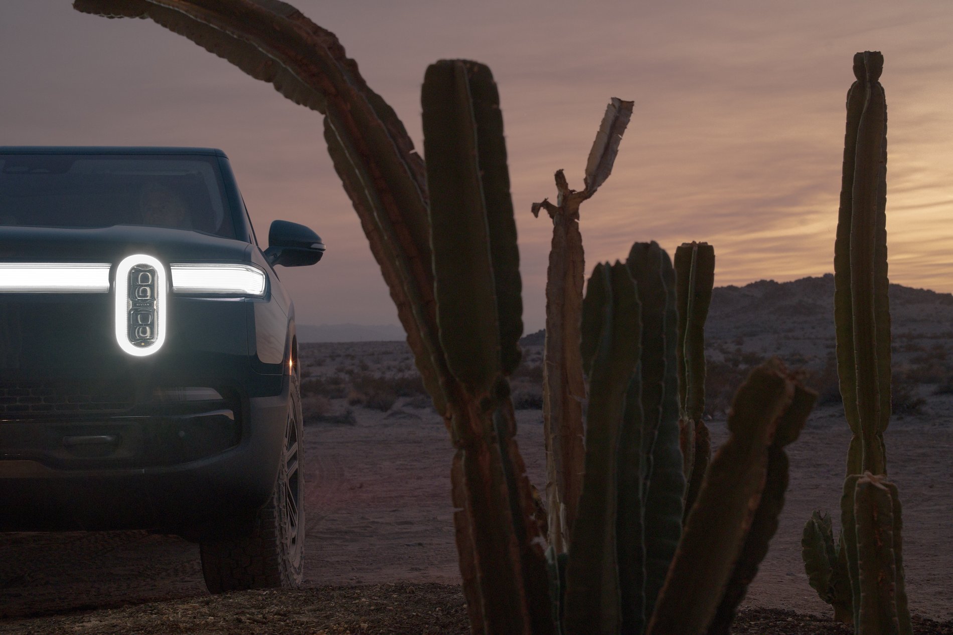 Rivian at Joshua Tree, California