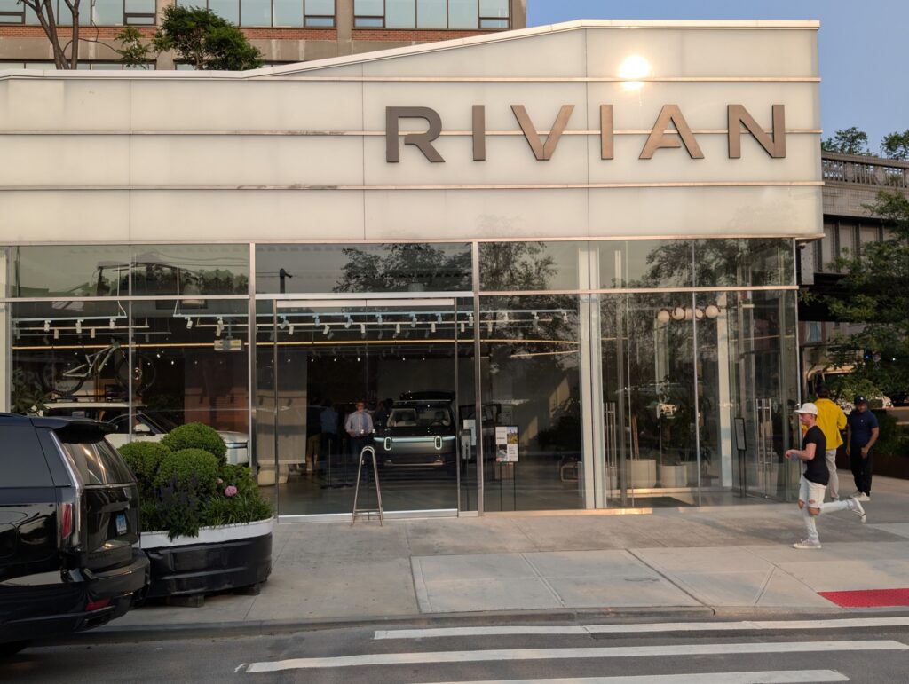 Rivian R2 Silver Prototype