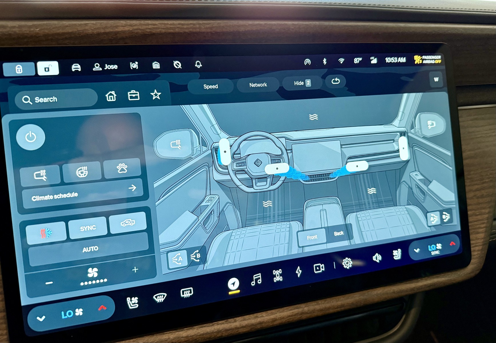 Rivian HVAC Settings