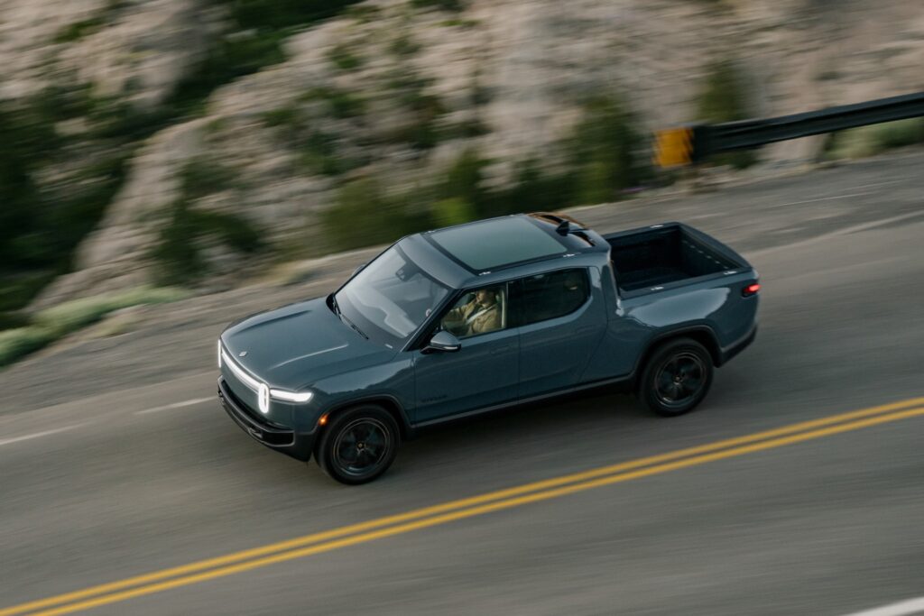 Storm Blue Launch Edition Rivian R1T Quad