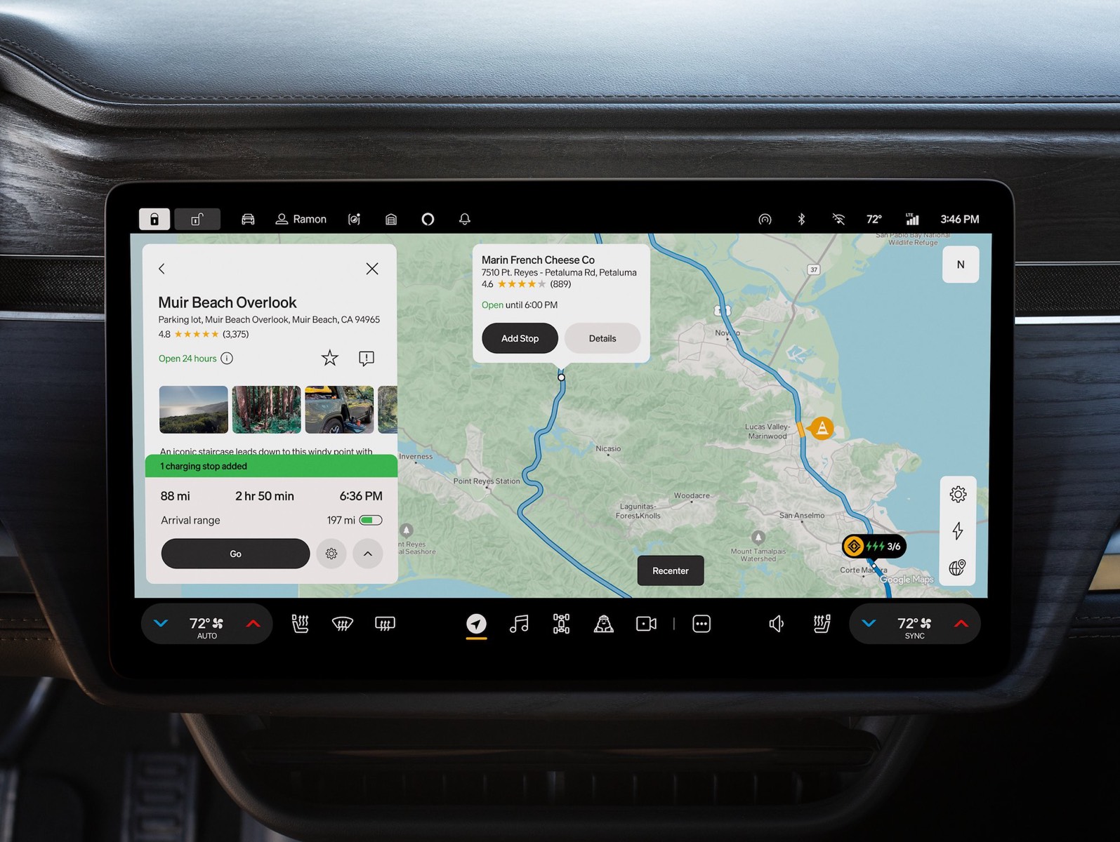 Rivian Software Google Maps