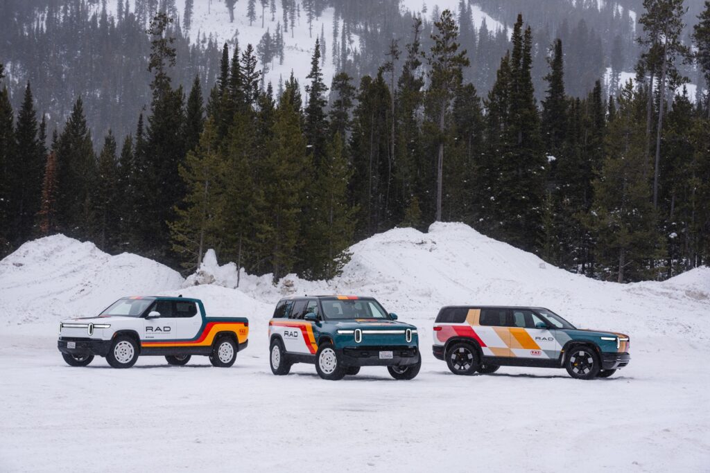 Rivian Adventure Department Family Portrait
