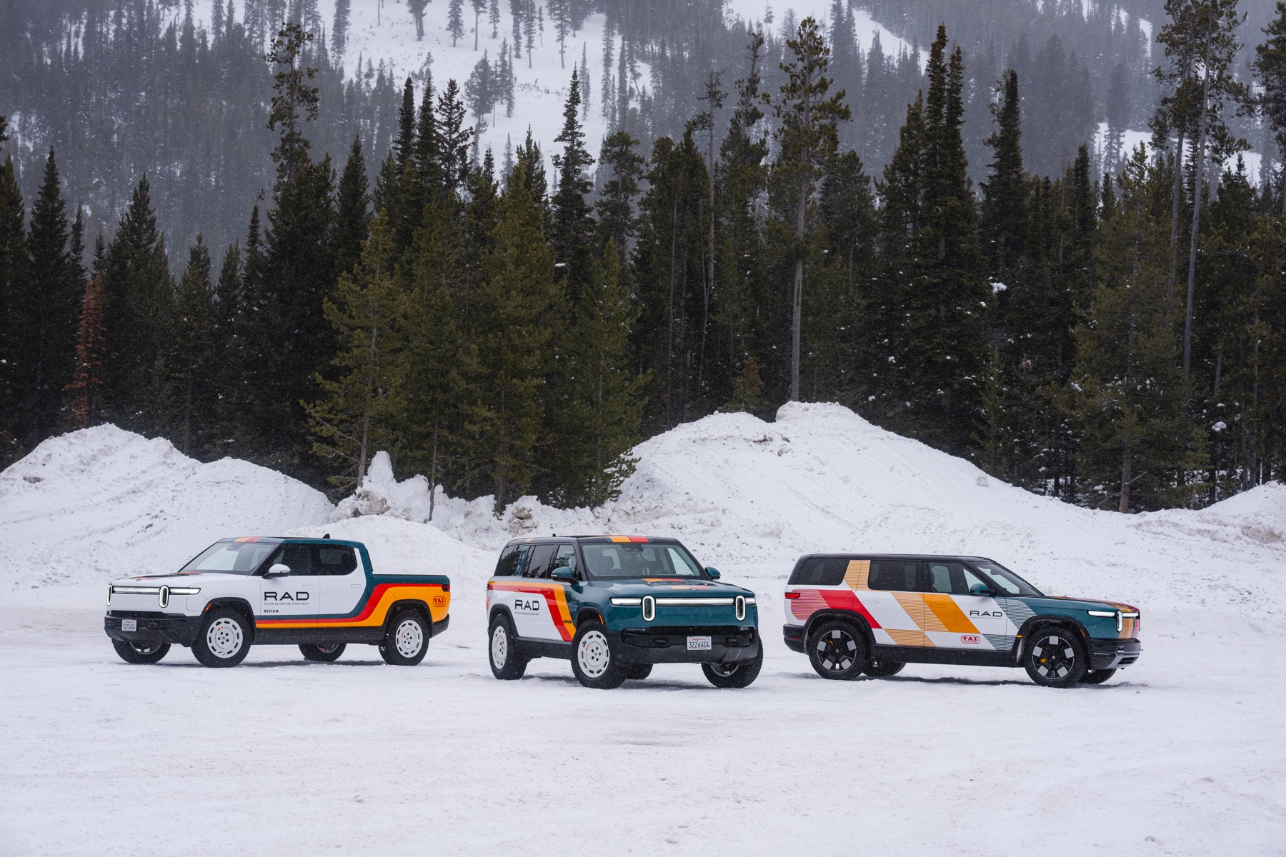 Rivian Adventure Department Family Portrait