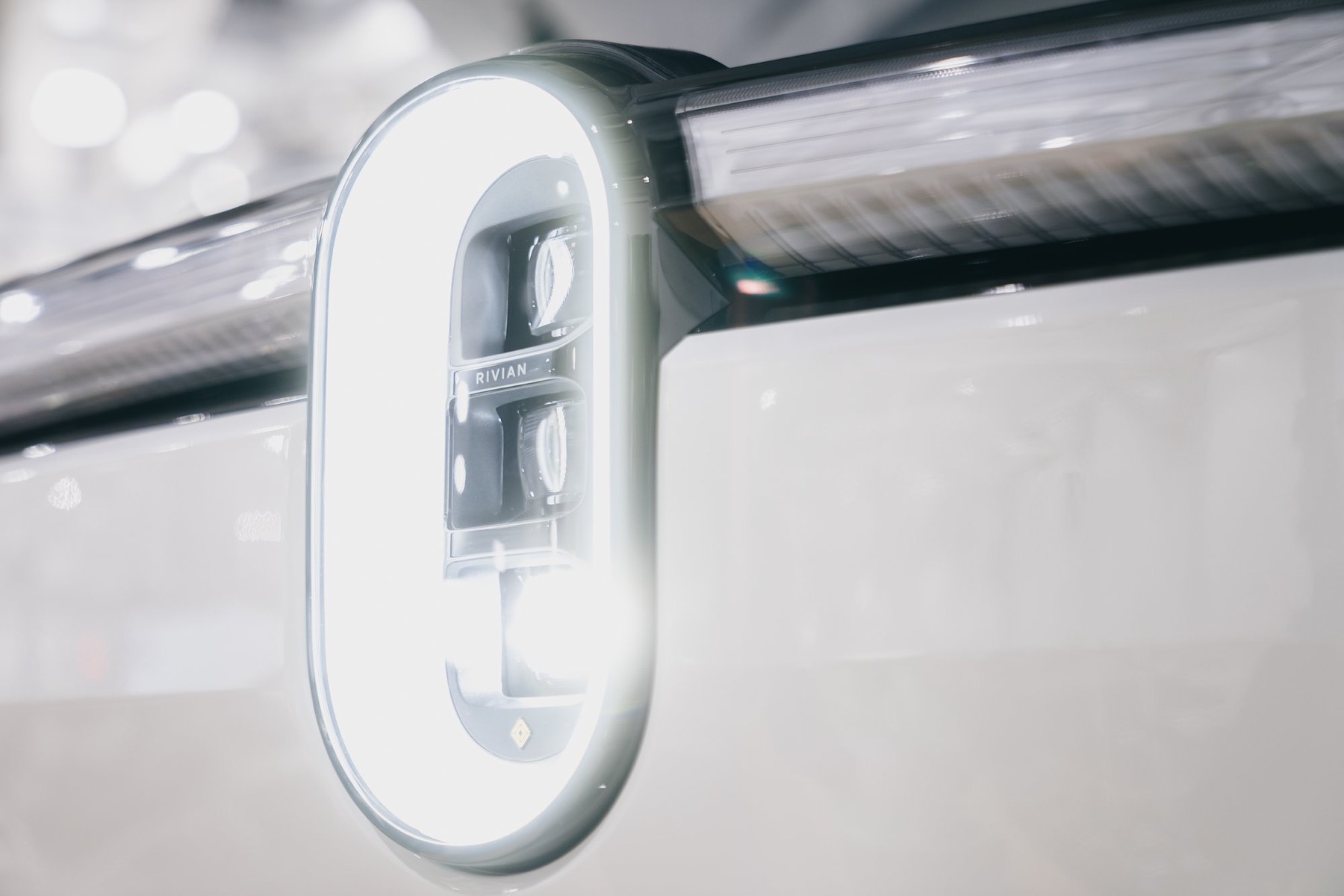 Rivian R2 Glacier White