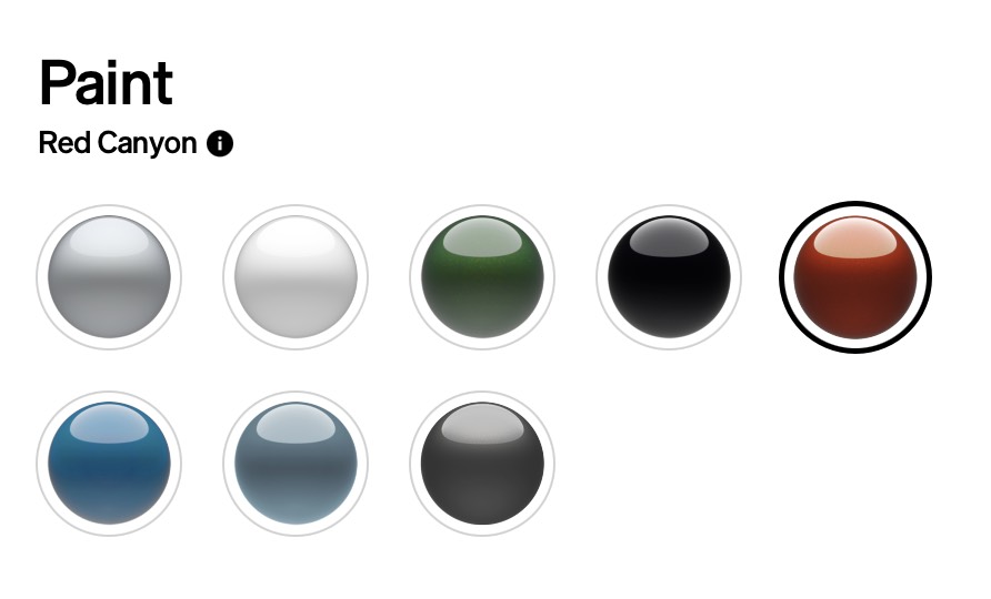 April 2026 Rivian R1 Color Lineup