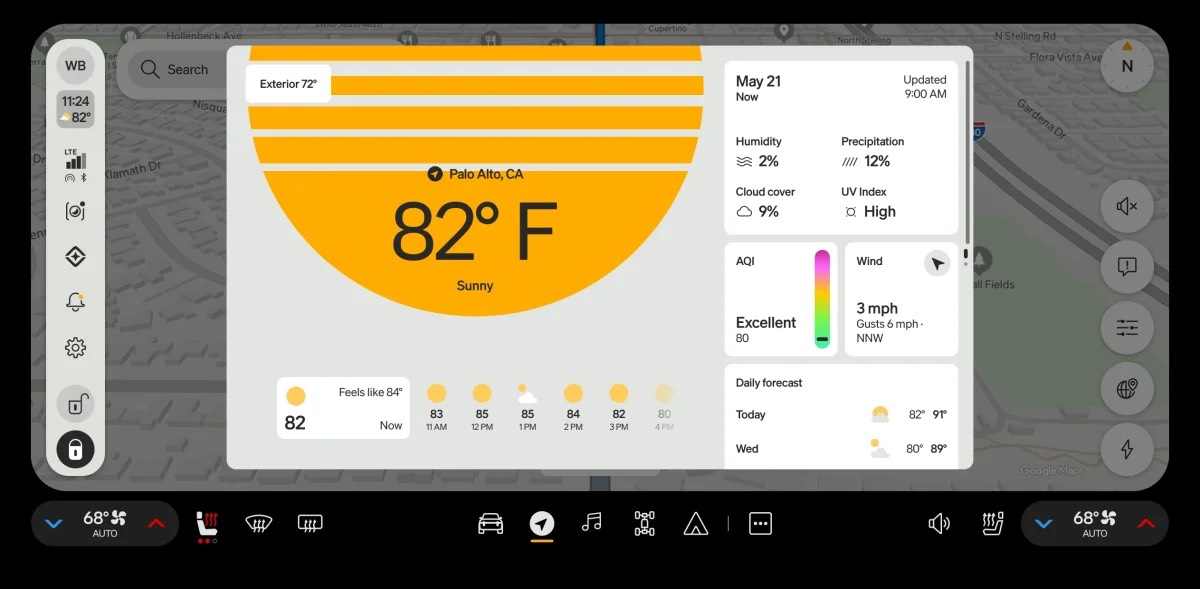 RivianOS 2 Weather App
