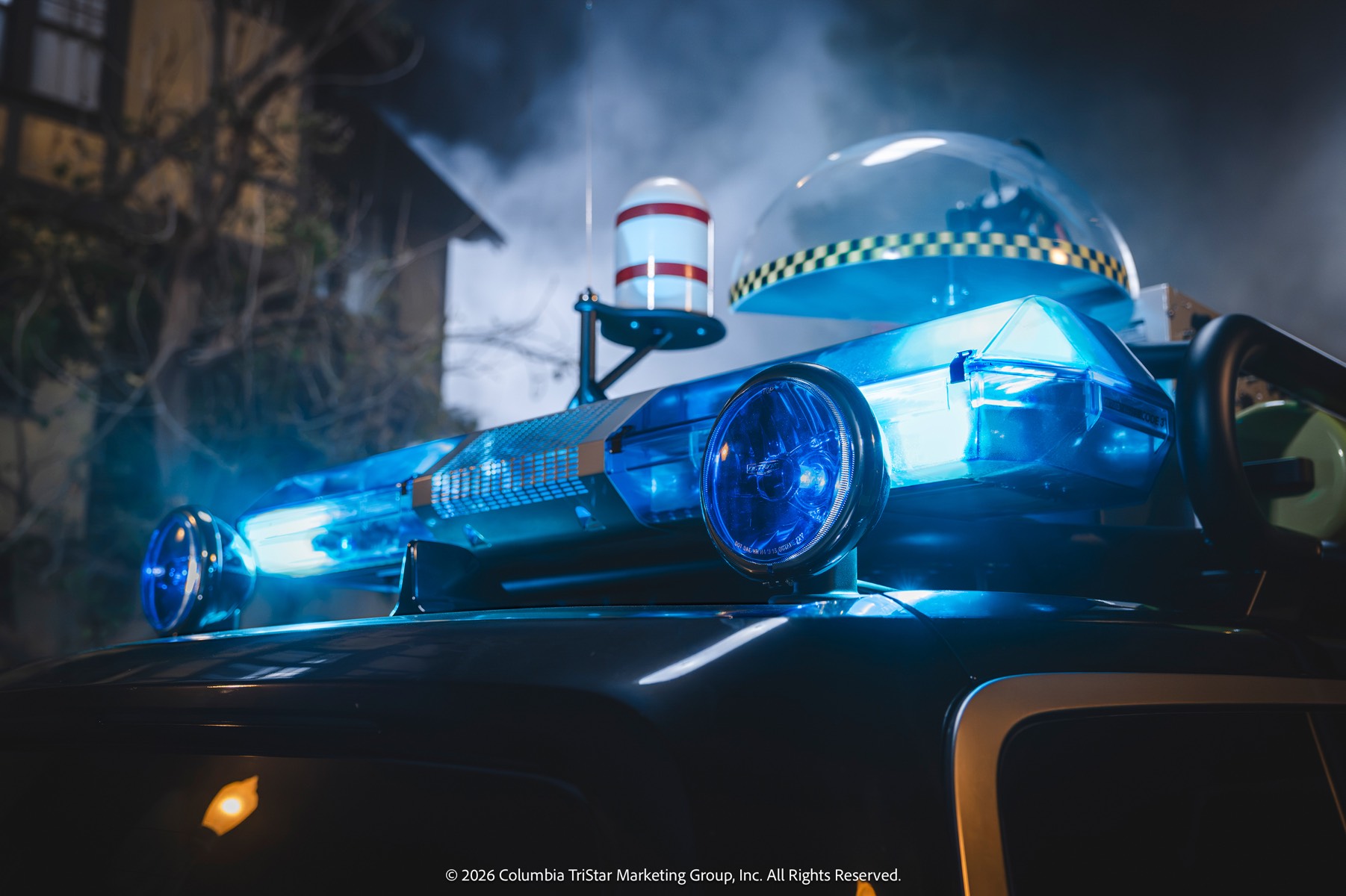 Siren on the Ecto-R1 roof rack