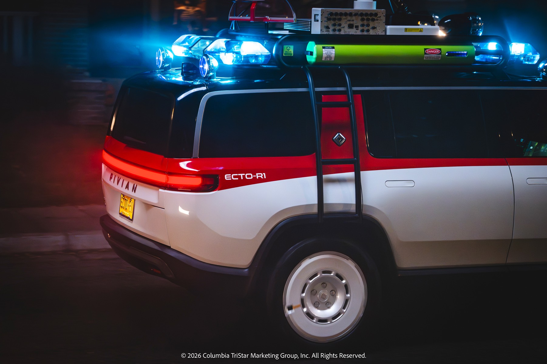 Rear of the Ecto-R1 wrap